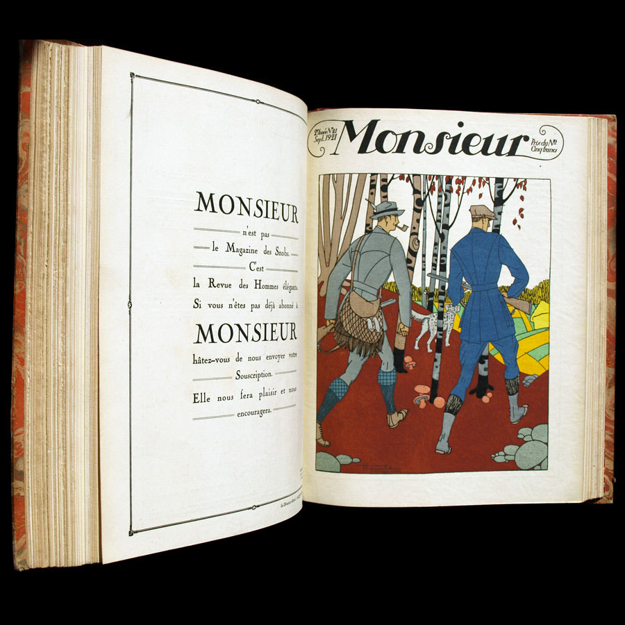 Monsieur, Revue des élégances, 57 livraisons (1920-1924)