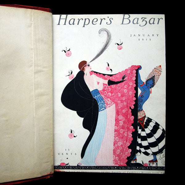 Harper's Bazaar, onze numéros de l'année 1915, exemplaire de la bibliothèque d'Erté