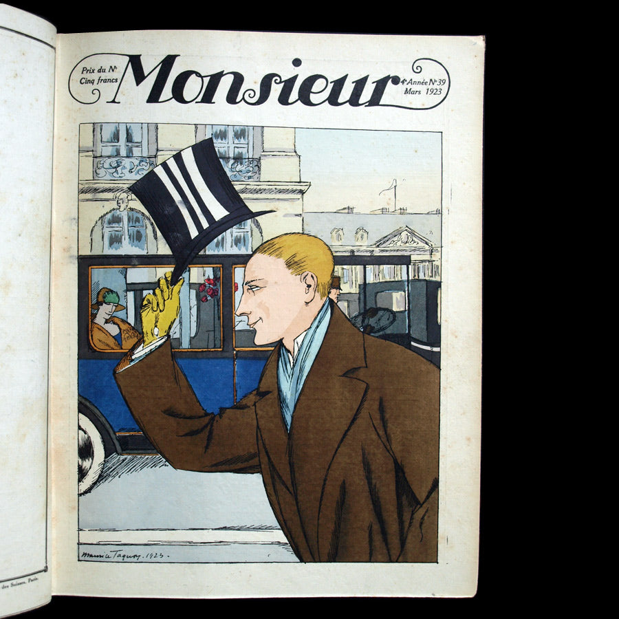 Monsieur, Revue des élégances, 57 livraisons (1920-1924)