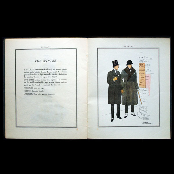 Barclay, De l'Elégance, texte d'André de Fouquières, dessins de Henry Fournier (circa 1920)