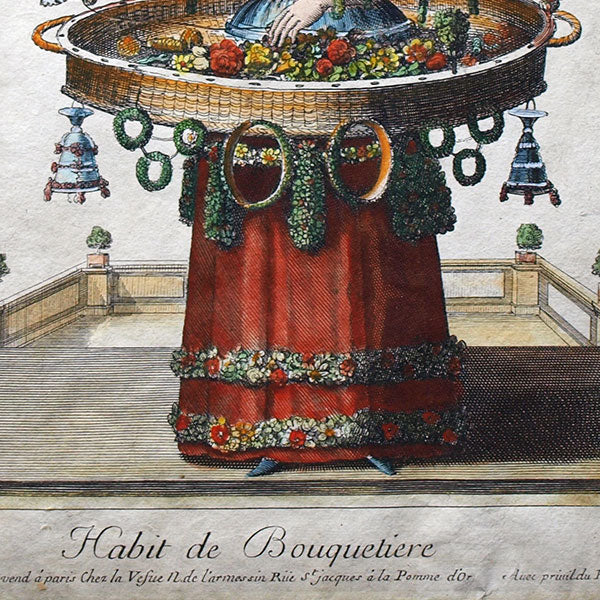 Nicolas de Larmessin Ier - Habit de Bouquetiere (circa 1694-1701)