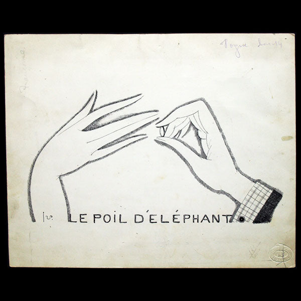 Le Poil d'Eléphant, dessin de Georges Lepape pour Vogue (1922)