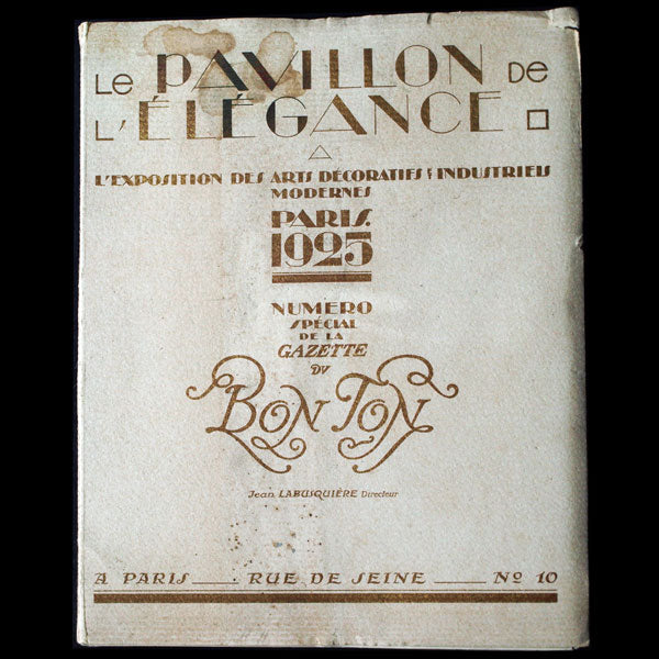 Gazette du Bon Ton (n°7, 1924-25) - Le Pavillon de l'élégance -