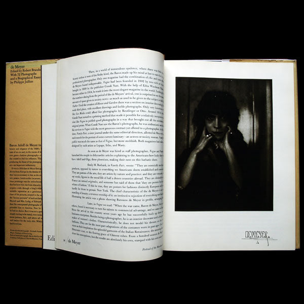 De Meyer, monographie consacrée au photographe le Baron de Meyer, exemplaire avec envoi de l'auteur (1976)