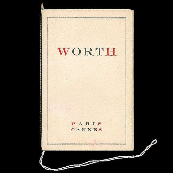 Worth - Carnet de défilé, circa 1935