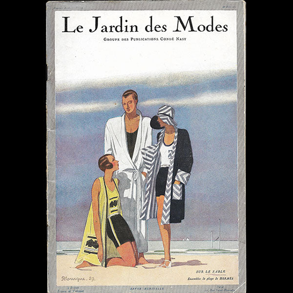 Le Jardin des Modes, n°119, 15 juin 1929, couverture de Pierre Mourgue