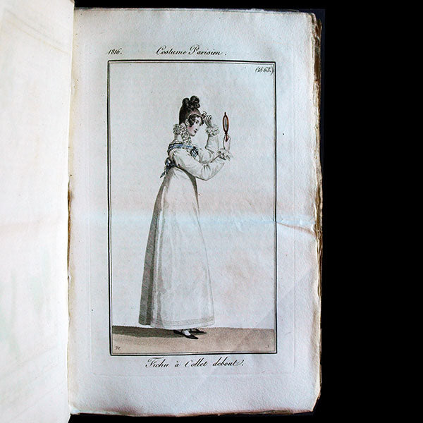 Le Journal des Dames et des Modes, Costumes Parisiens, réunion de 70 livraisons de la 20 et 21èmes années (1816-1817)