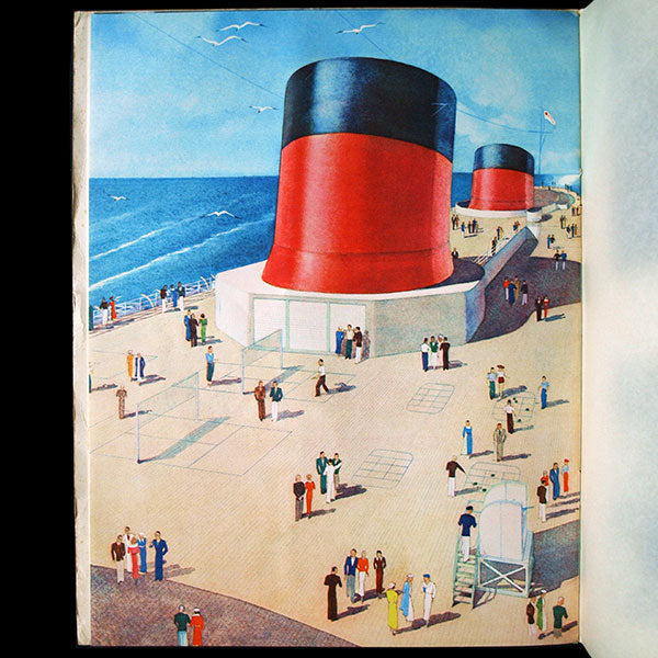 Paul Iribe - Compagnie Générale Transatlantique, Paquebot Normandie (1935)