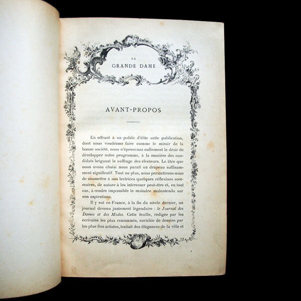 La Grande Dame, Revue mondaine et cosmopolite, Revue de l'Élégance et des Arts, 1893