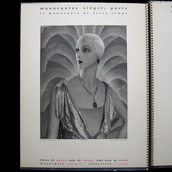 Siégel - catalogue Mannequins, photographies de George Hoyningen-Huené (1928)