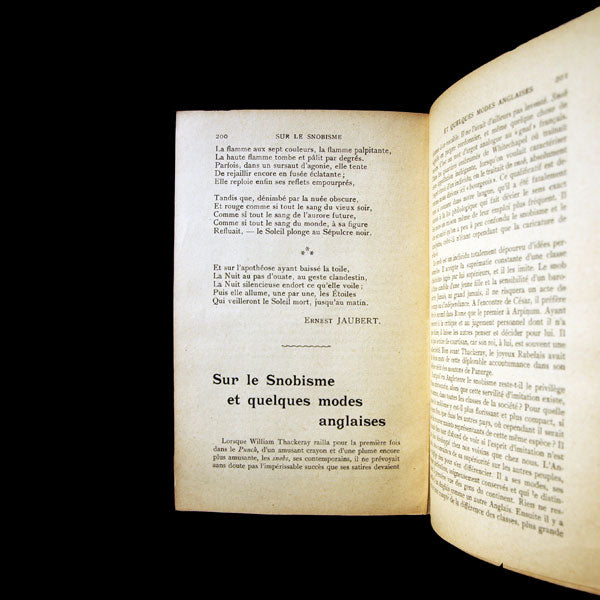 Sur le Snobisme et quelques modes anglaises (1901)