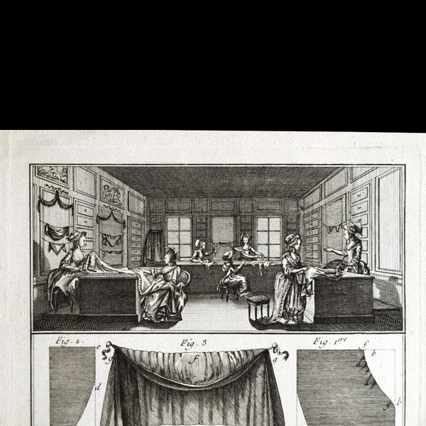 La marchande de modes, planche de l'Encyclopédie Méthodique (1786)