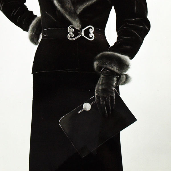 Tailleur de Lucien Lelong, photographie d'époque du studio Deutsch (circa 1935)