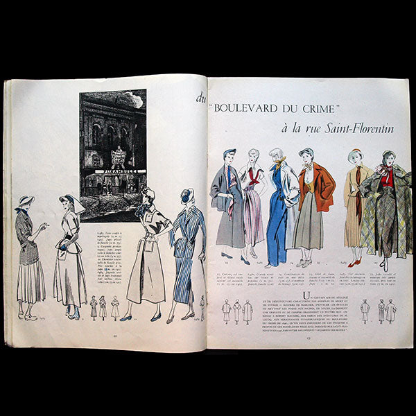 Le Jardin des Modes, n°318, juin 1948, robe d'Hermès