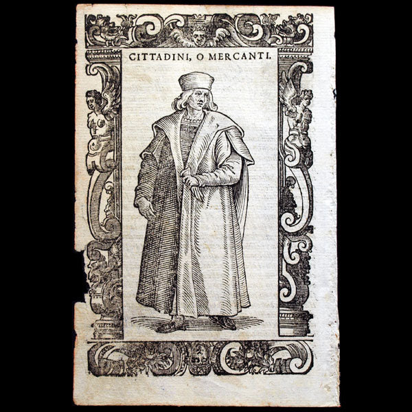 Vecellio - Costumes anciens et modernes, habiti antichi et moderni di tutto il mondo, marchand (1590)