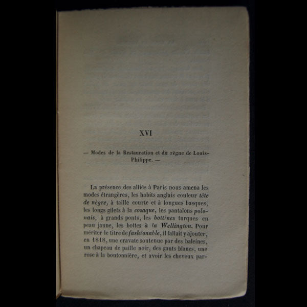 La Bédollière - Histoire de la mode en France (1858)