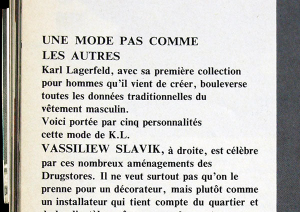 Vogue Hommes (Eté 1974)