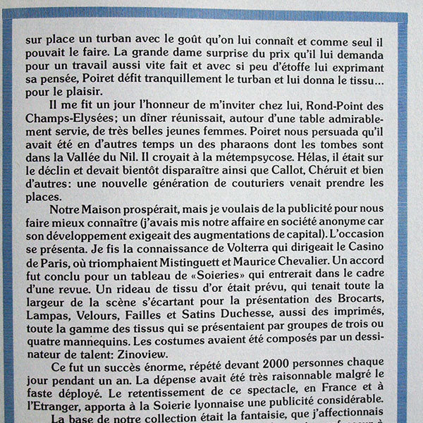 Les Folles Années de la Soie, catalogue de l'exposition du Musée des Tissus de Lyon (1975)