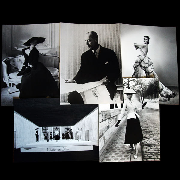 Hommage à Christian Dior 1947-1957, dossier de présentation, invitations et photographies (1987)