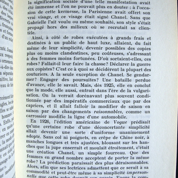 Chanel - L'Irrégulière ou mon itinéraire Chanel, avec envoi autographe à Félicien Marceau (1974)