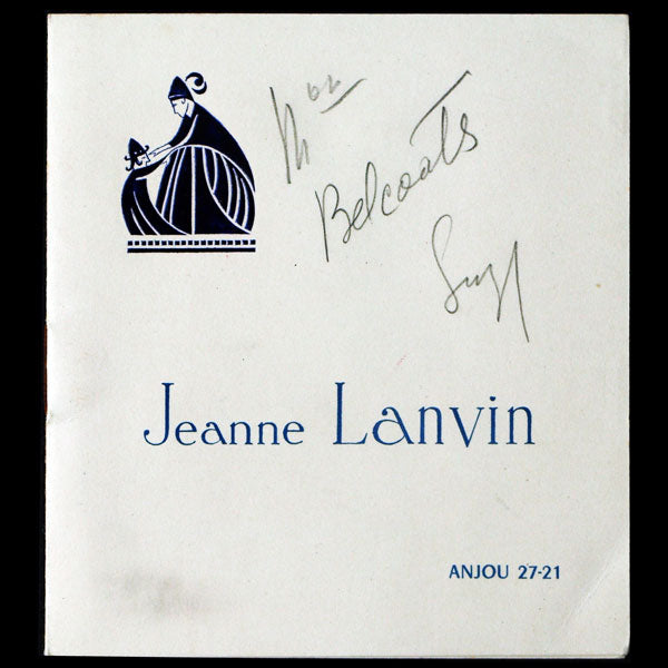 Lanvin, carnet de défilé, circa 1950