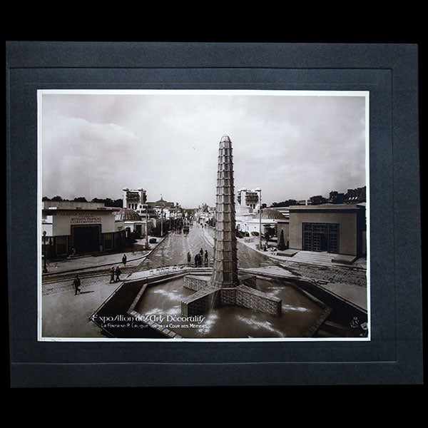 La Fontaine Lalique à l'Exposition Internationale des Arts Décoratifs (1925)