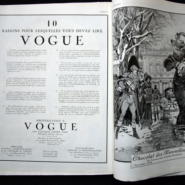 Vogue France (1er décembre 1923), couverture de Georges Lepape