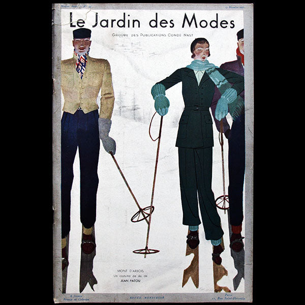 Le Jardin des Modes, n°137, 15 décembre 1930, couverture de Pierre Mourgue