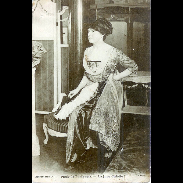 La mode nouvelle, la jupe culotte chez le couturier (circa 1911)