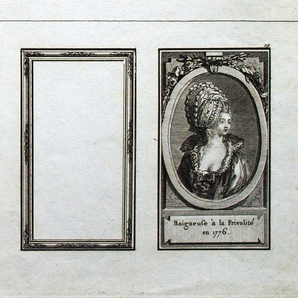 Desnos - Réunion de 6 planches du Recueil des Coiffures depuis 1589 jusqu'en 1778, 24 figures de coiffures (1777-1779)