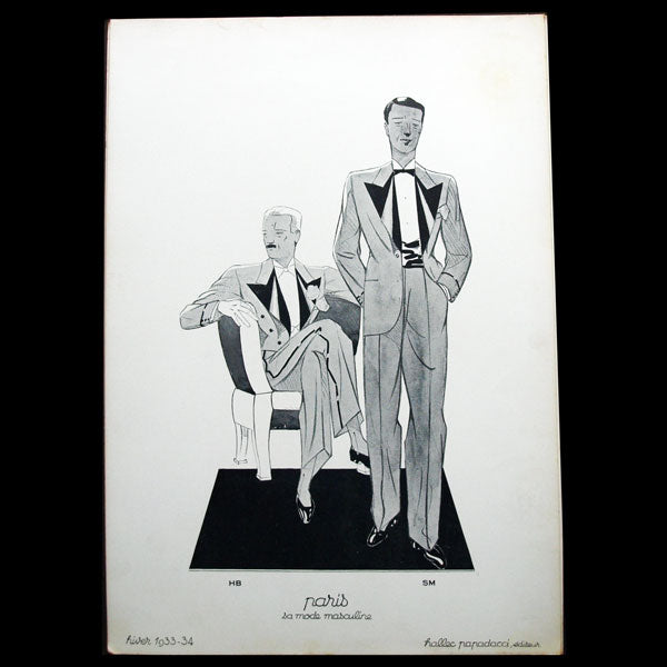 Paris, sa mode masculine, automne-hiver 1933-1934
