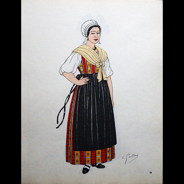 Costumes des Provinces Françaises, par Emile Gallois (circa 1950)