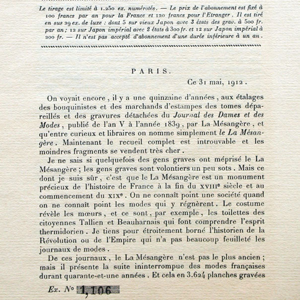 Le Journal des Dames et des Modes, Costumes Parisiens, n1, 1912