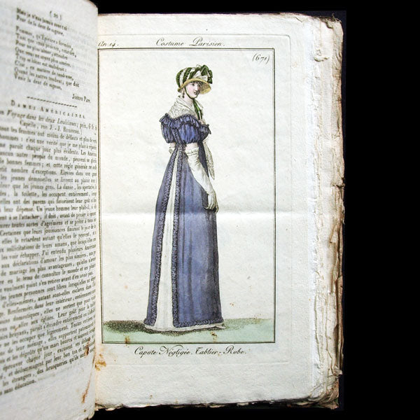 Le Journal des Dames et des Modes, Costumes Parisiens, réunion de 83 livraisons de la 10ème année (1805-1806)