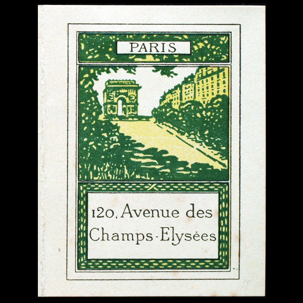 Carte d'invitation de la maison Philippe et Gaston (circa 1920)