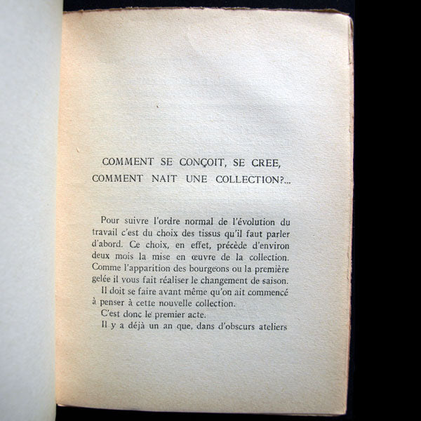 Dior - Je suis couturier, propos de Christian Dior, avec envoi de l'auteur (1951)