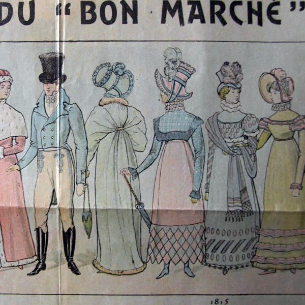 Bon Marché - Les Modes du Siècle, agenda buvard par Henri Bresler (circa 1900)