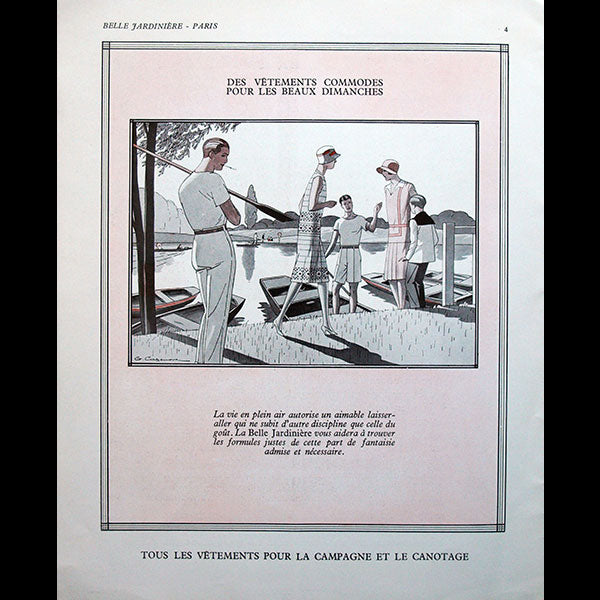 La Belle Jardinière - Plein air, Sports, Voyages, été 1929, catalogue illustré par G. Cazenove