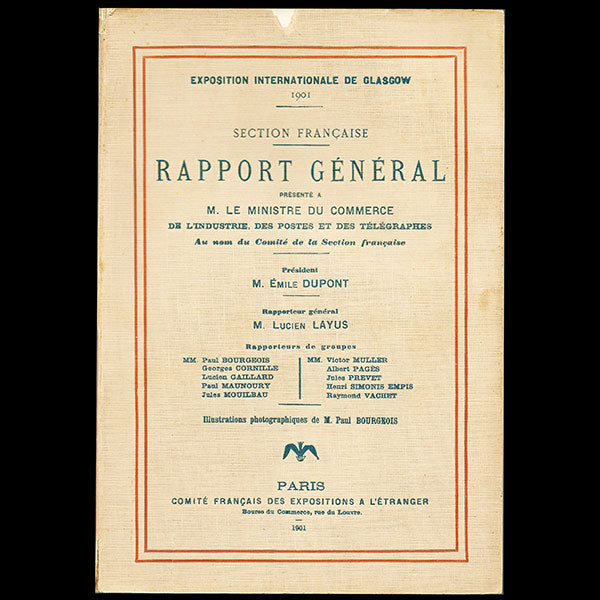 Rapport général de la section française - Exposition Internationale de Glasgow (1901)