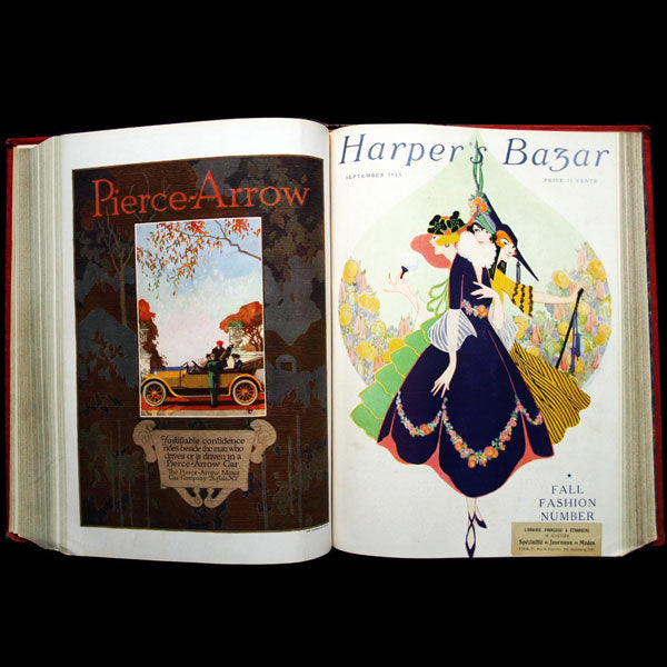 Harper's Bazaar, onze numéros de l'année 1915, exemplaire de la bibliothèque d'Erté