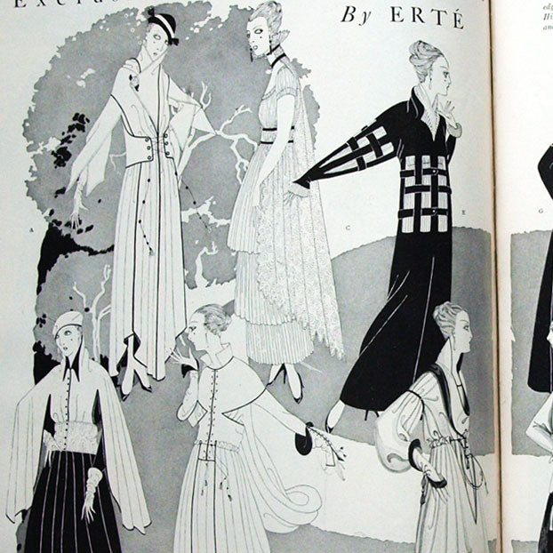 Harper's Bazaar, onze numéros de l'année 1915, exemplaire de la bibliothèque d'Erté