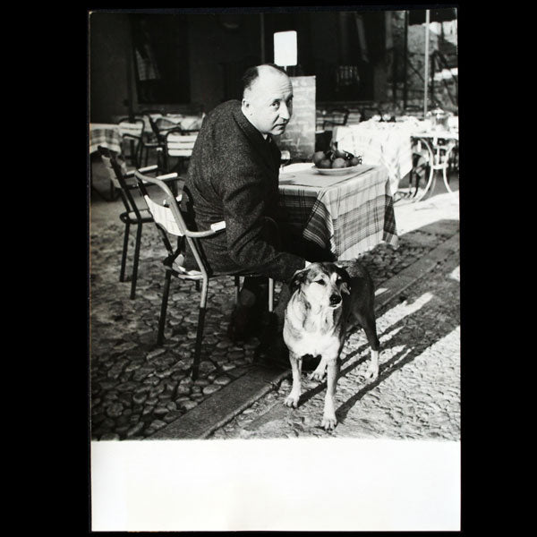 Christian Dior et sa chienne préférée (tirage de 1957)