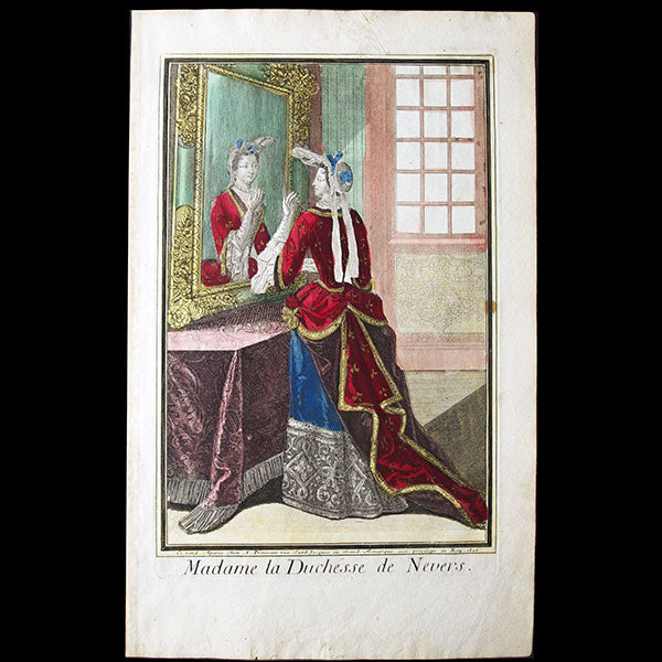 Trouvain - Madame la Duchesse de Nevers, portrait en mode (1696)