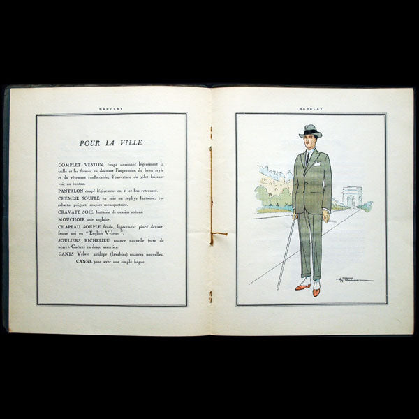 Barclay, De l'Elégance, texte d'André de Fouquières, dessins de Henry Fournier (circa 1920)