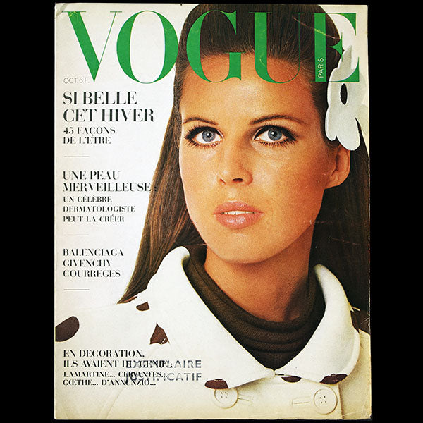 Vogue France (octobre 1967), couverture de David Bailey