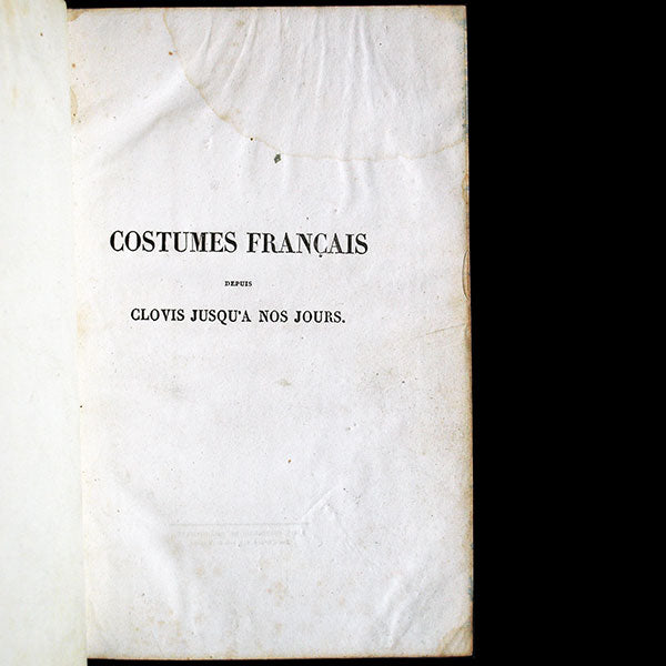 Costumes Français depuis Clovis jusqu'à nos jours - Courtes Chroniques pour les Costumes Français du règne de Charles VI au règne de François Ier (1837)