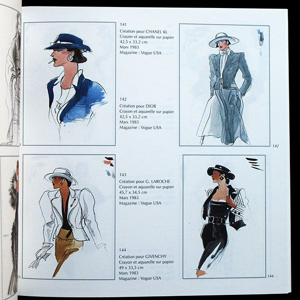 Antonio Lopez, 210 dessins de mode - catalogue de la vente du 24 novembre 1997