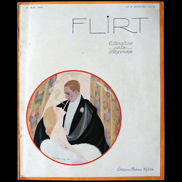 Flirt, Littérature, Arts, Elégances n°1 (15 mai 1922), couverture de Brunelleschi