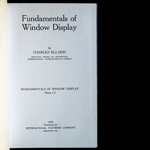 Fundamentals of Window Display (1937)