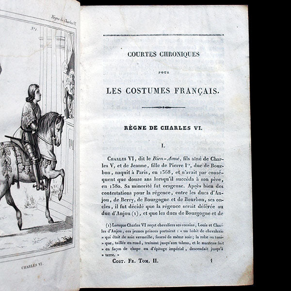 Costumes Français depuis Clovis jusqu'à nos jours - Courtes Chroniques pour les Costumes Français du règne de Charles VI au règne de François Ier (1837)